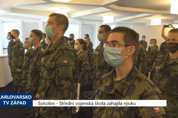 Sokolov: Střední vojenská škola zahájila výuku (TV Západ)