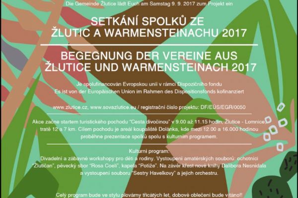 Žlutice: Setkání spolků z města a Warmensteinachu 2017