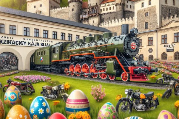 ČD vypraví parní expresy na velikonoční jarmark na Křivoklátě v sobotu 15. a v neděli 16. dubna