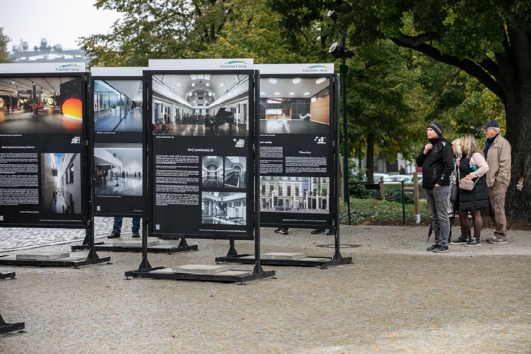 Panelová výstava představuje novou podobu komplexu městských lázní