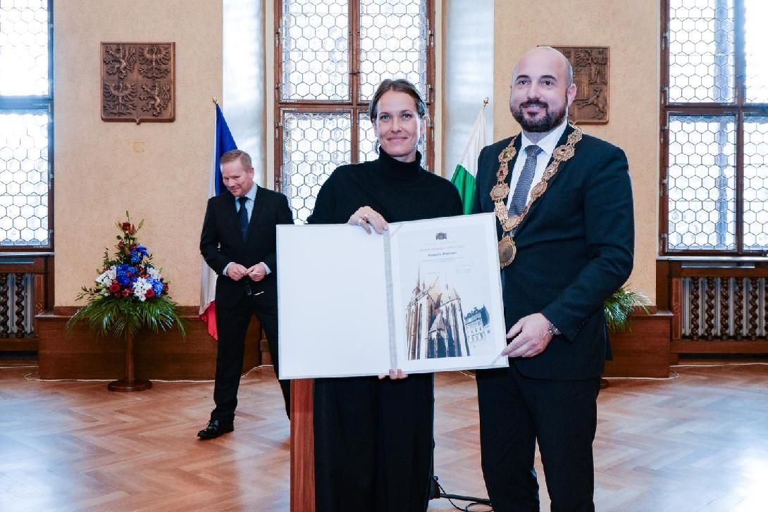 Tenistku Barboru Strýcovou i další tři významné osobnosti ocenilo město Plzeň