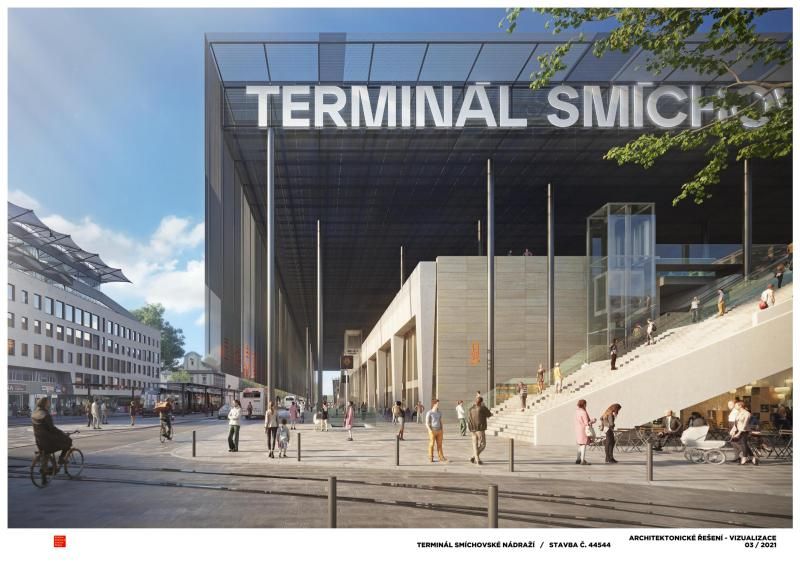 Praha pokračuje v přípravách výstavby Terminálu Smíchovské nádraží a zpřesňuje jeho podobu