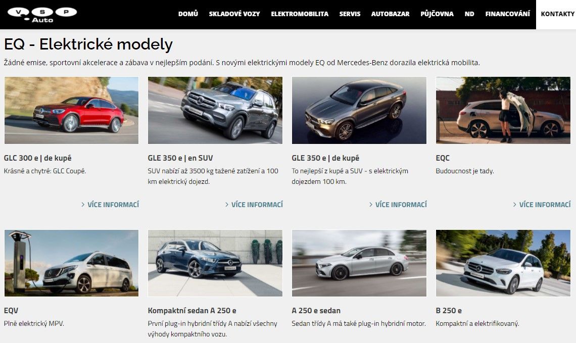 Společnost VSP Auto, s.r.o. spustila online prezentaci ELEKTRO & HYBRID vozů Mercedes-Benz