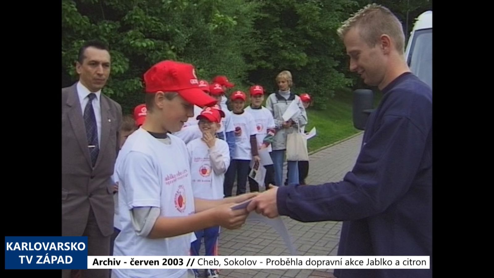 2003 – Cheb, Sokolov: Proběhla dopravní akce Jablko a citron (TV Západ)