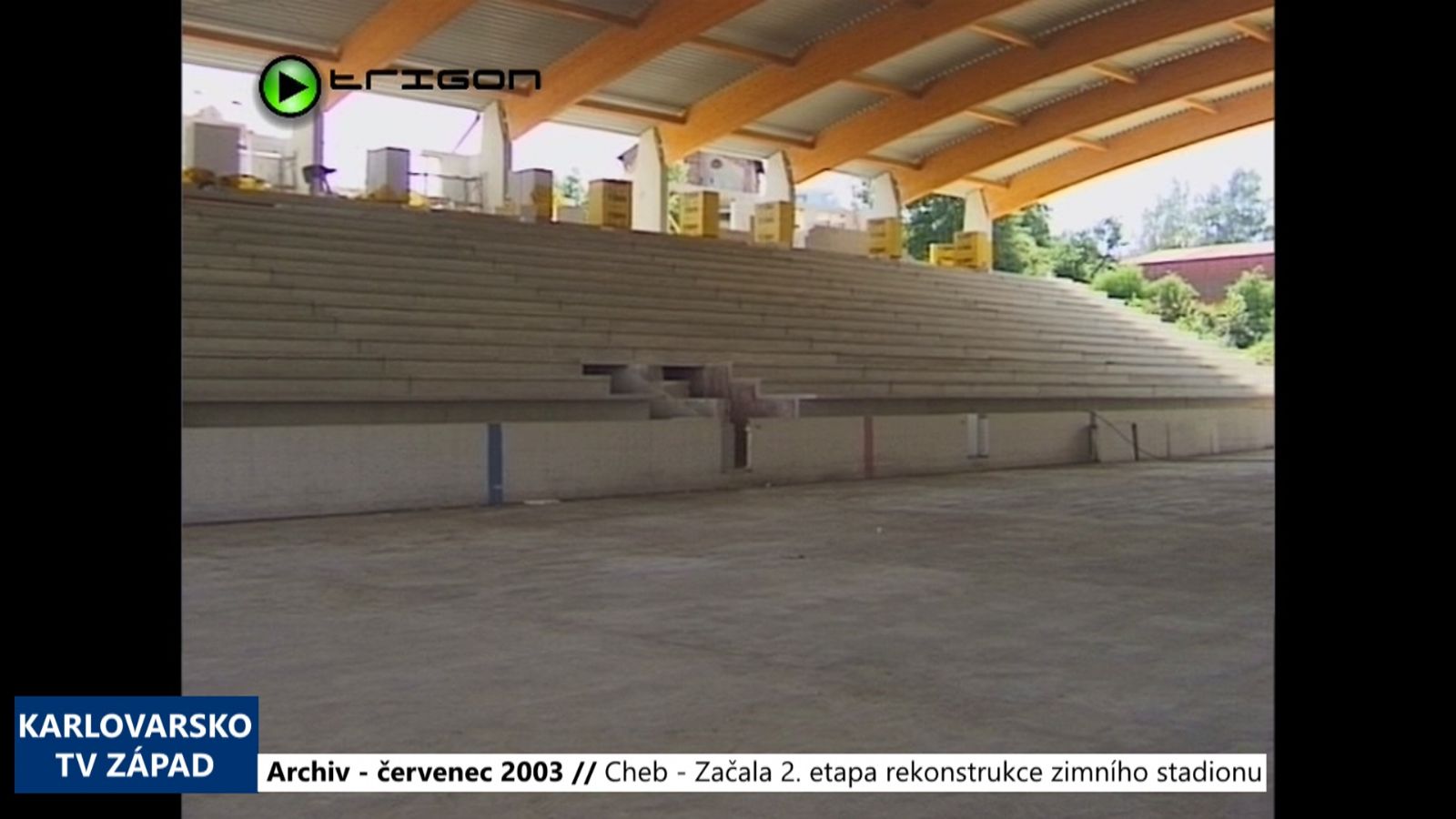 2003 – Cheb: Začala 2. etapa rekonstrukce zimního stadionu (TV Západ)