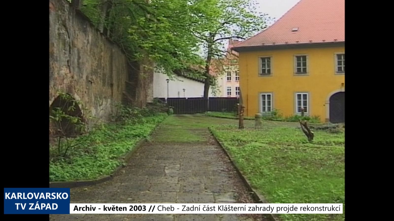 2003 – Cheb: Zadní část Klášterní zahrady projde rekonstrukcí (TV Západ)