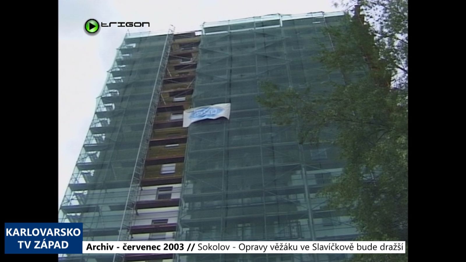 2003 – Sokolov: Opravy věžáku ve Slavíčkově budou dražší (TV Západ)