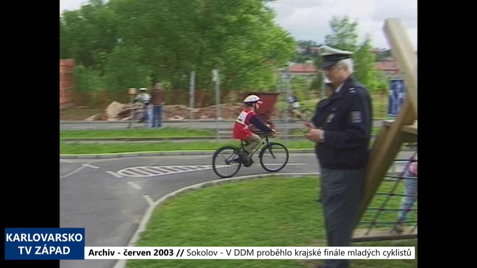 2003 – Sokolov: V DDM proběhlo krajské finále mladých cyklistů (TV Západ)