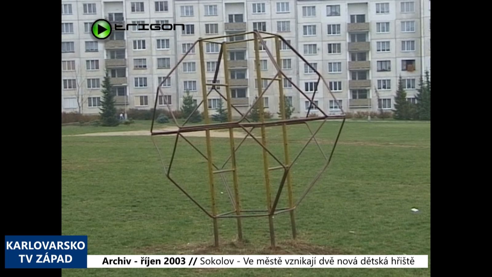 2003 – Sokolov: Ve městě vznikají dvě nová dětská hřiště (TV Západ)