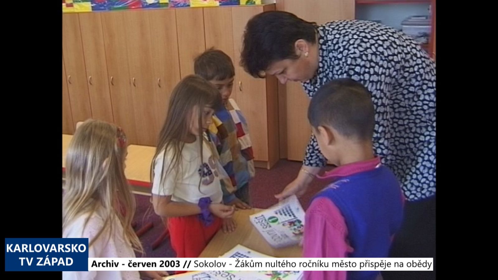 2003 – Sokolov: Žákům nultého ročníku město přispěje na obědy (TV Západ)