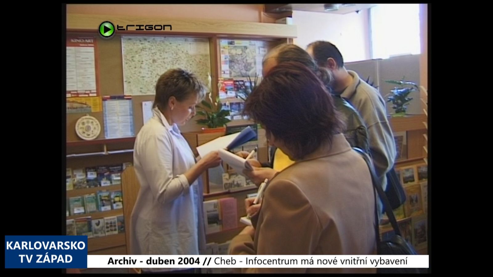 2004 – Cheb: Infocentrum má nové vnitřní vybavení (TV Západ)