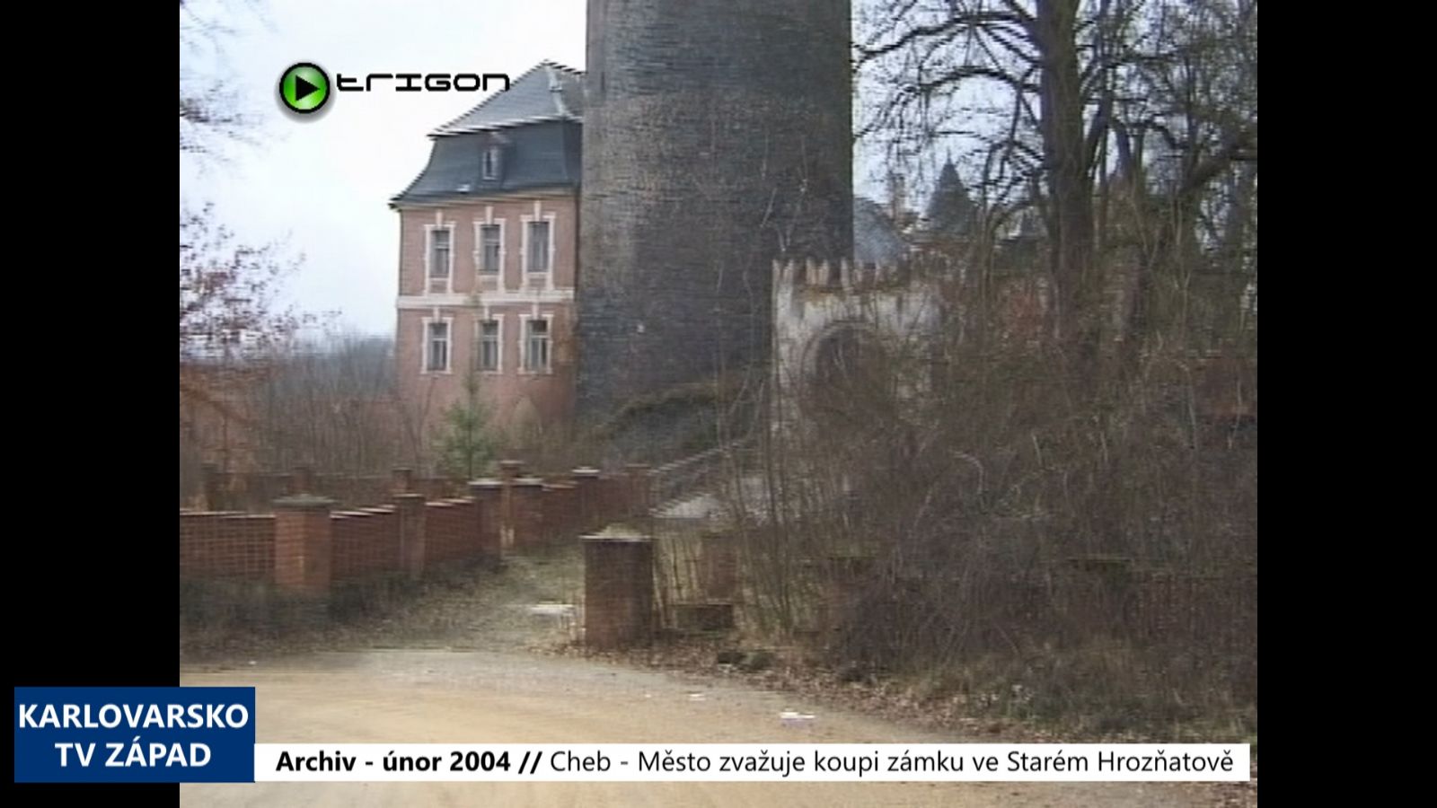 2004 – Cheb: Město zvažuje koupi zámku ve Starém Hrozňatově (TV Západ)