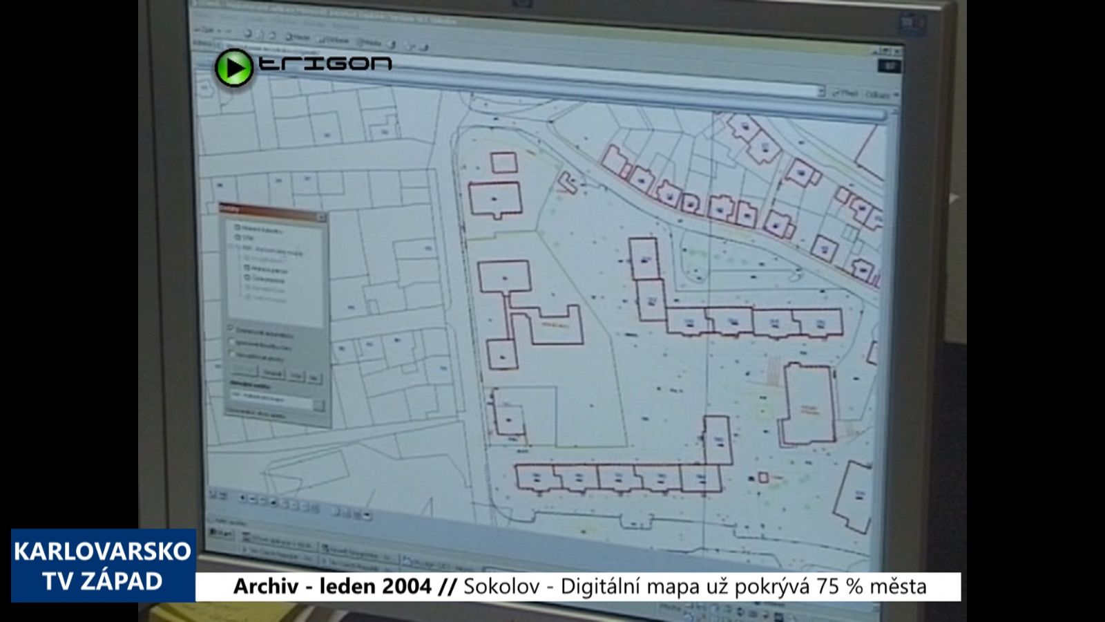 2004 – Sokolov: Digitální mapa už pokrývá 75 % města (TV Západ)