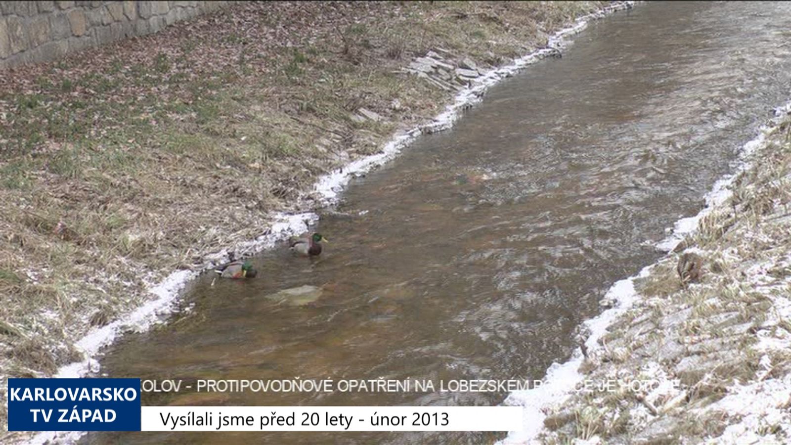 2013 – Sokolov: Protipovodňové opatření na Lobezském potoce je hotové (TV Západ)