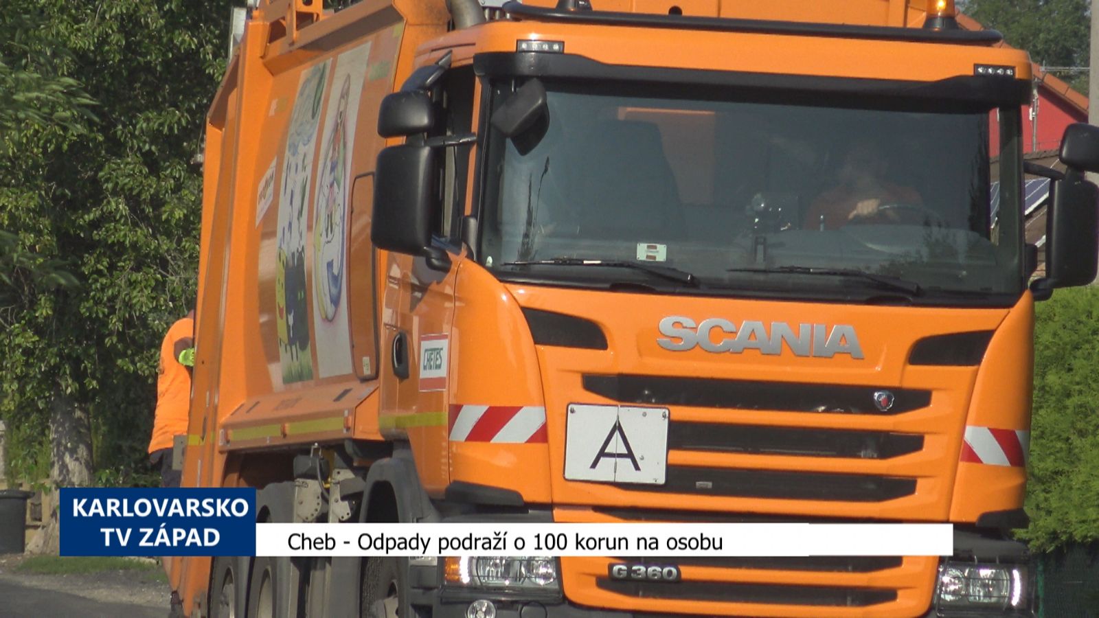 Cheb: Odpady podraží o 100 korun na osobu (TV Západ)