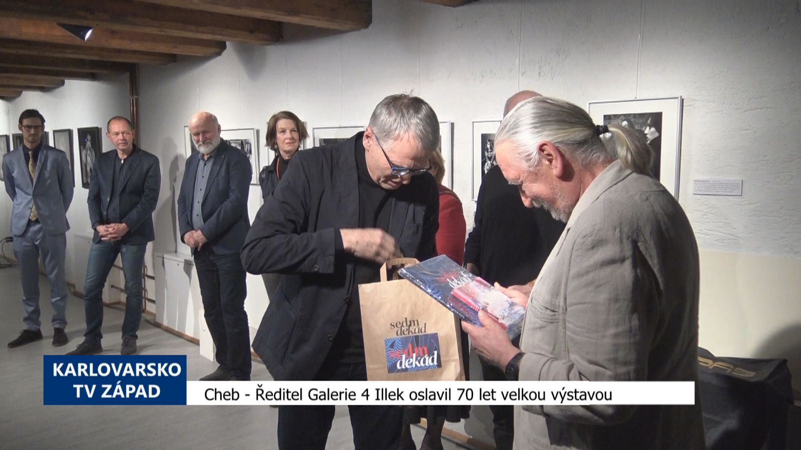 Cheb: Ředitel Galerie 4 Illek oslavil 70 let velkou výstavou (TV Západ)