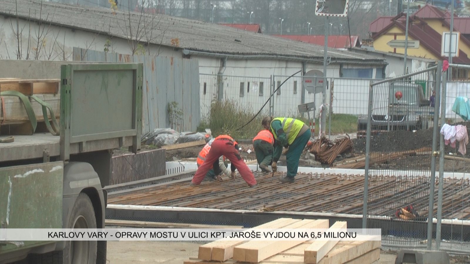 Karlovy Vary: Opravy mostu v ulici kpt. Jaroše vyjdou na 6,5 milionu korun (TV Západ)