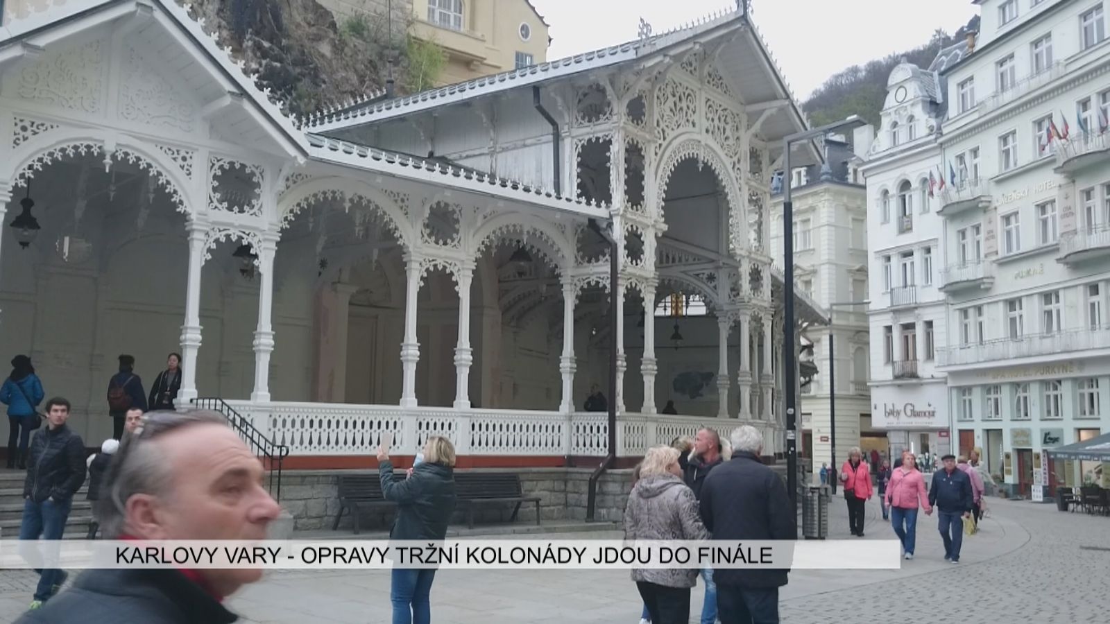 Karlovy Vary: Opravy Tržní kolonády jdou do finále (TV Západ)