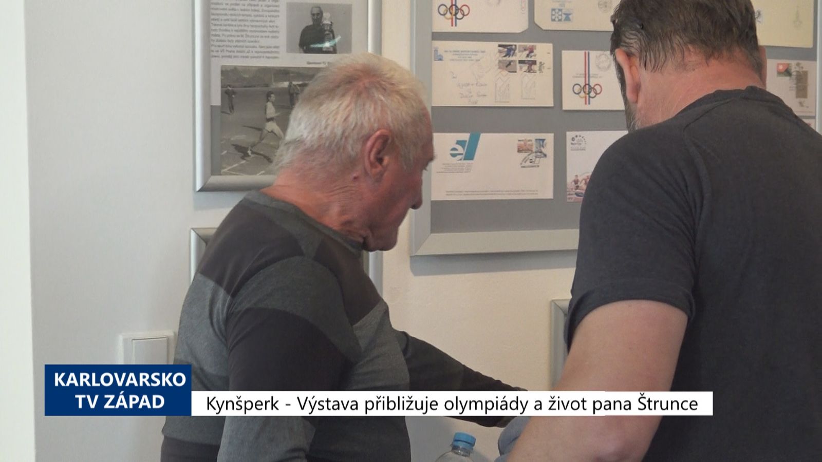 Kynšperk: Výstava přibližuje olympiády a život pana Štrunce (TV Západ)