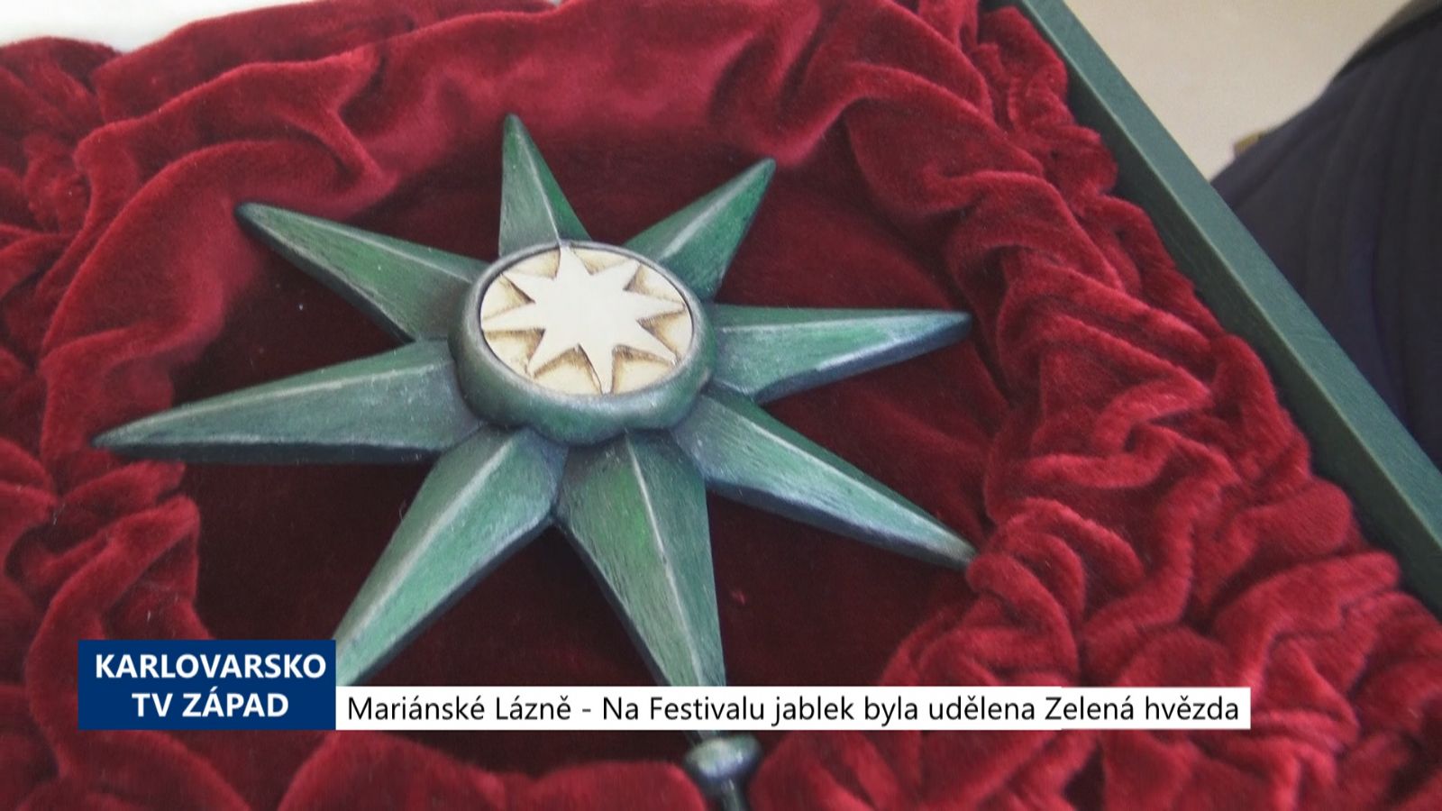 Mariánské Lázně: Na festivalu jablek byla udělena cena Zelená hvězda (TV Západ)