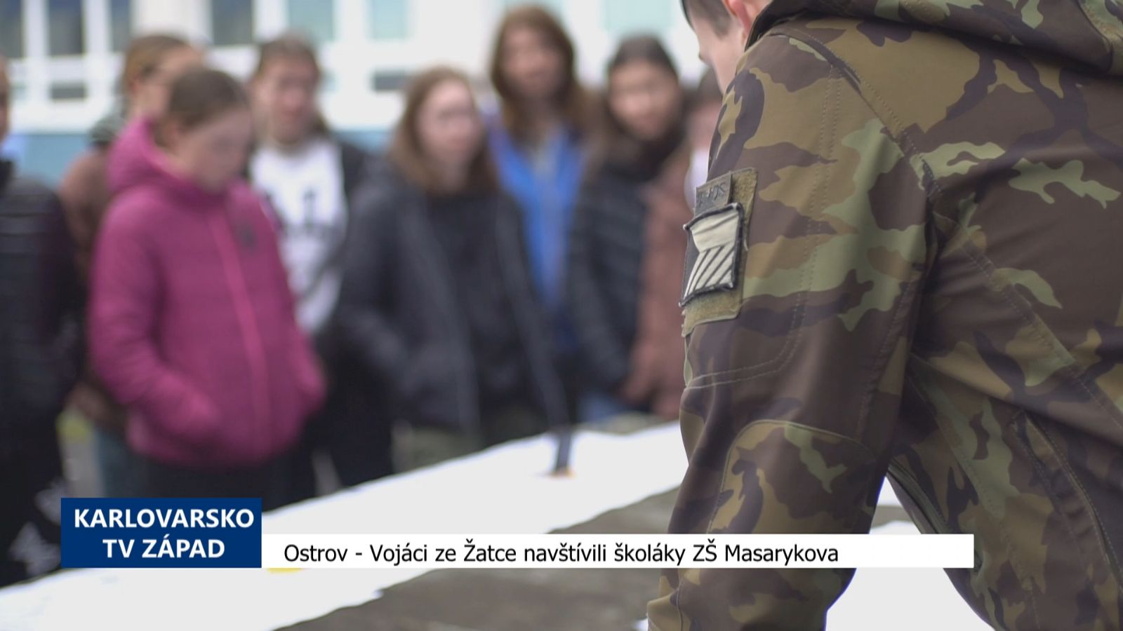 Ostrov: Vojáci ze Žatce navštívili školáky ZŠ Masarykova (TV Západ)