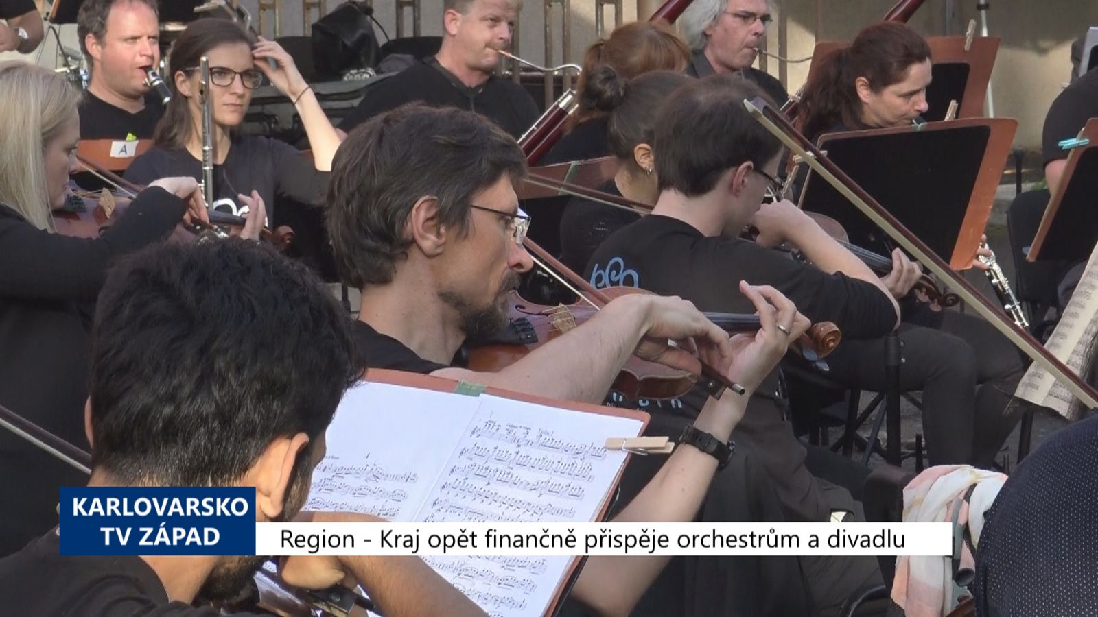 Region: Kraj opět finančně přispěje orchestrům a divadlu (TV Západ)