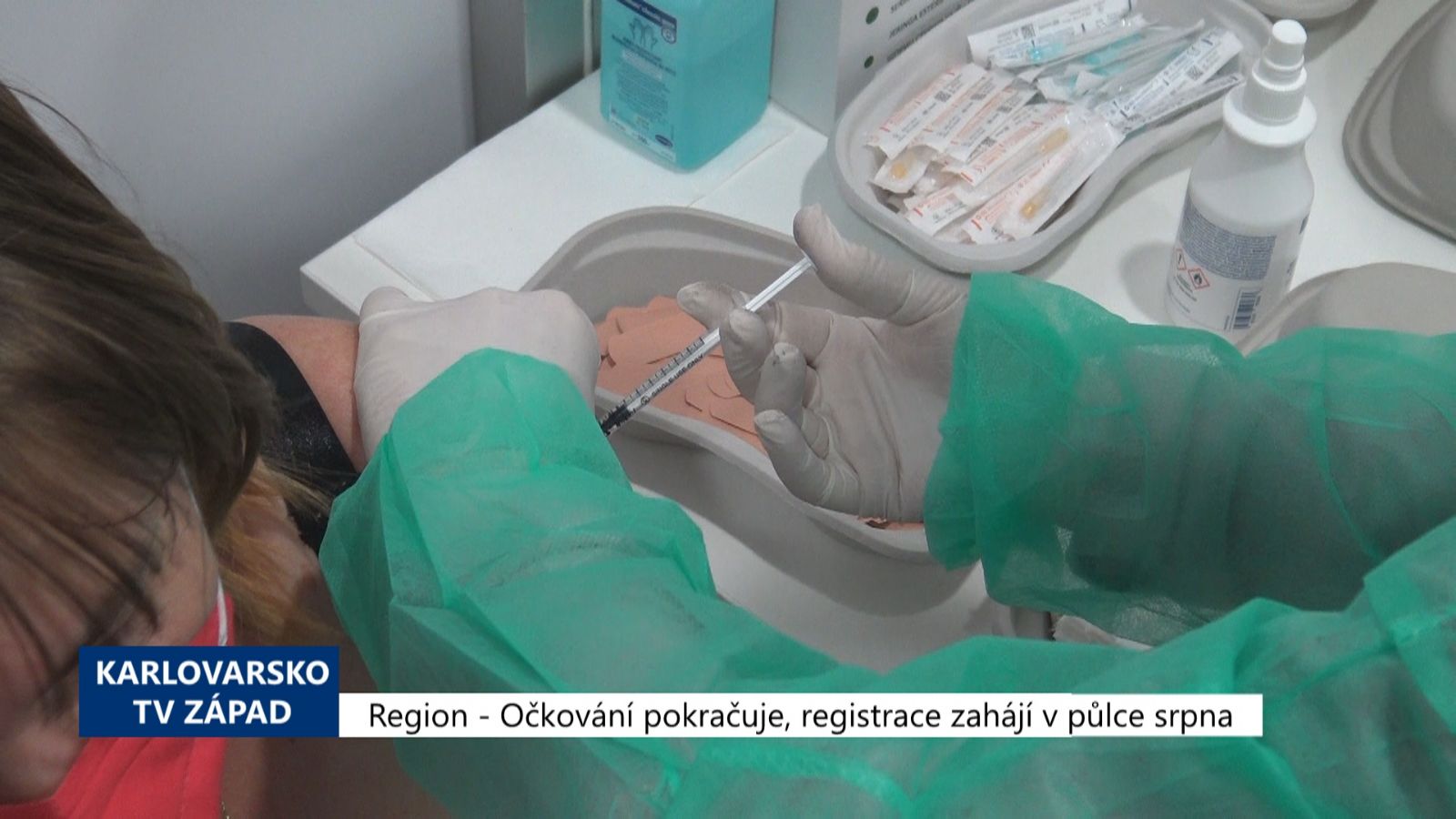 Region: Očkování pokračuje, registrace zahájí v půlce srpna (TV Západ)