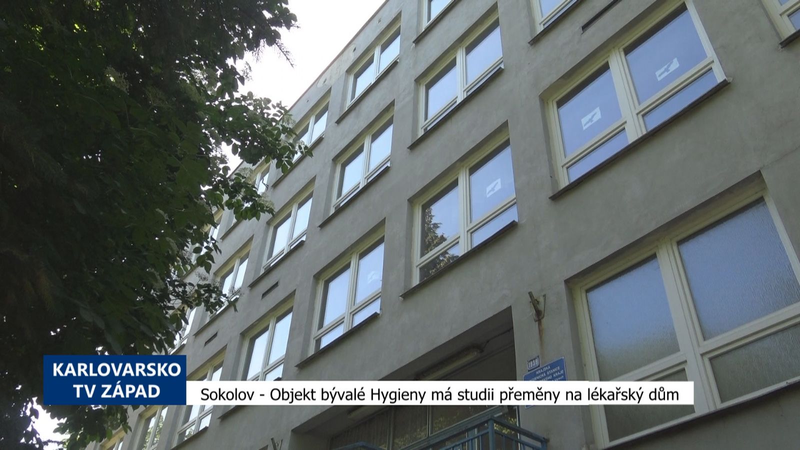 Sokolov: Objekt bývalé Hygieny má studii přeměny na lékařský dům (TV Západ)