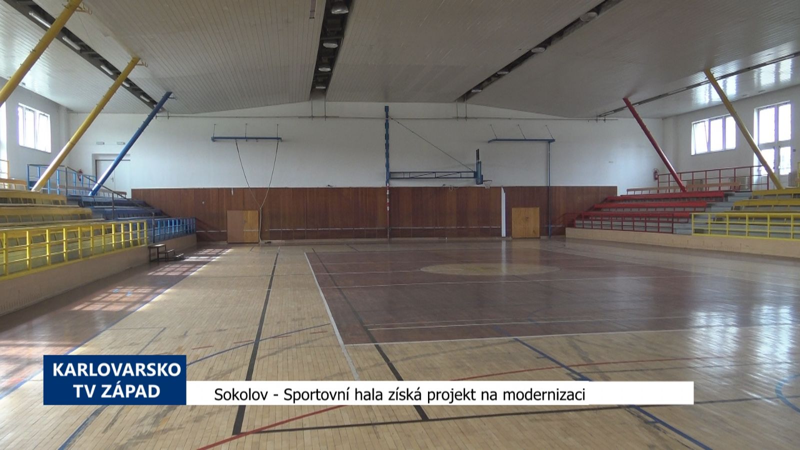 Sokolov: Sportovní hala získá projekt na modernizaci (TV Západ)