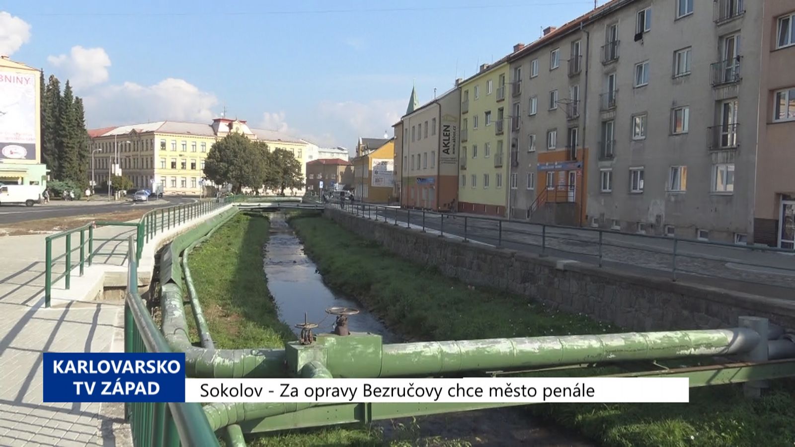Sokolov: Za opravy Bezručovy bude město chtít penále (TV Západ)