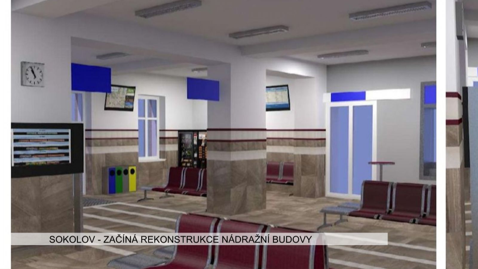 Sokolov: Začíná rekonstrukce nádražní budovy (TV Západ)