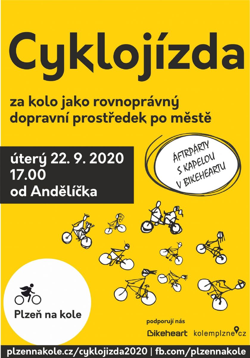 Cyklojízda v Plzni upozorní nejen na Evropský týden mobility 