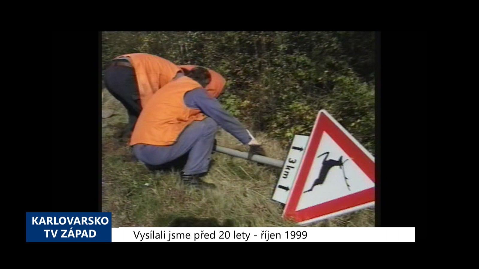 1999 – Cheb: Vandalové ničí dopravní značení (TV Západ)	