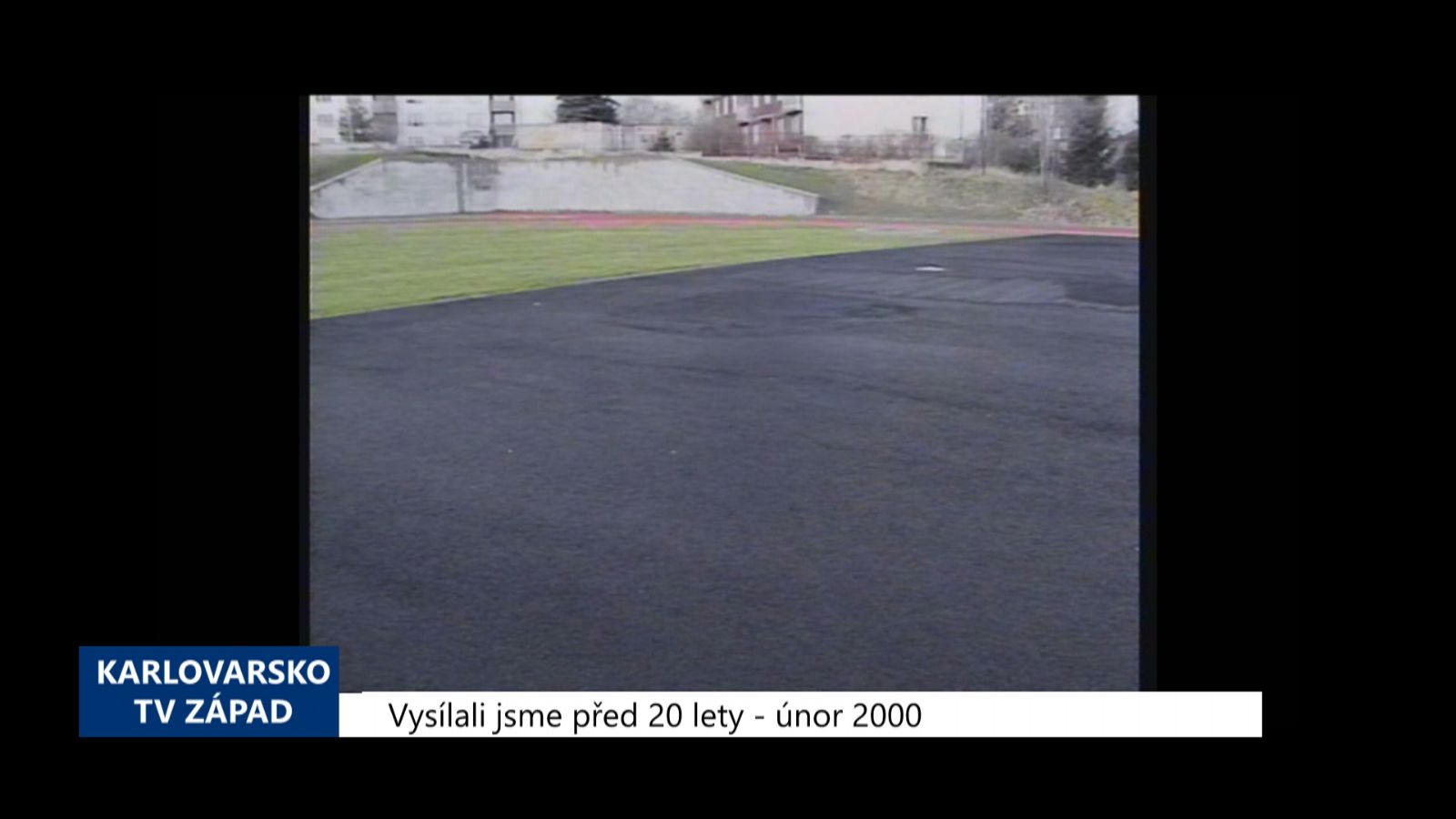 2000 – Cheb: Výstavbu sportovního areálu u 1. ZŠ provází komplikace (TV Západ)