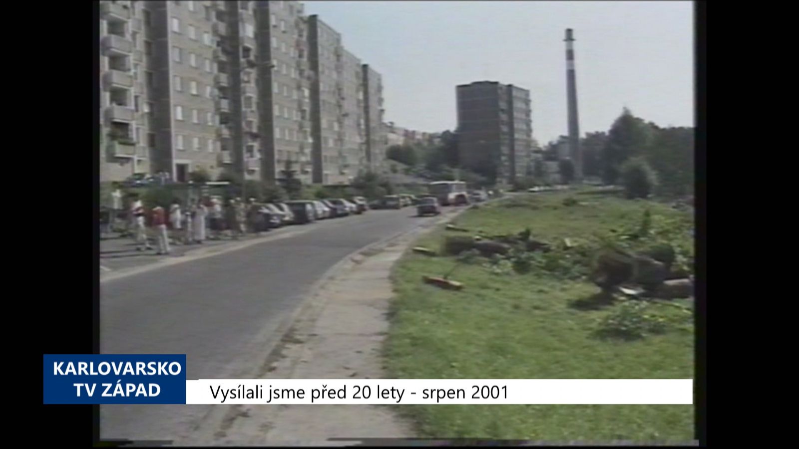 2001 – Cheb: Obyvatelé sídliště protestují proti kácení stromů (TV Západ)
