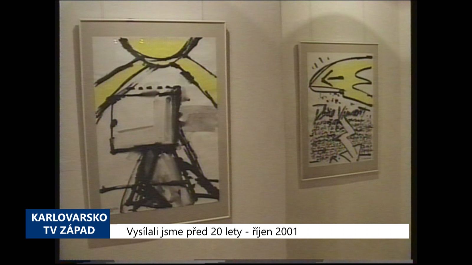 2001 – Cheb: V GVU vystavuje Richard Konvička (TV Západ)