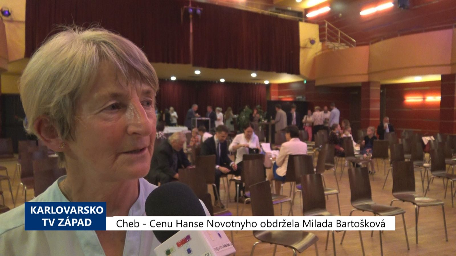 Cheb: Cenu Hanse Novotnyho obdržela Milada Bartošková (TV Západ)