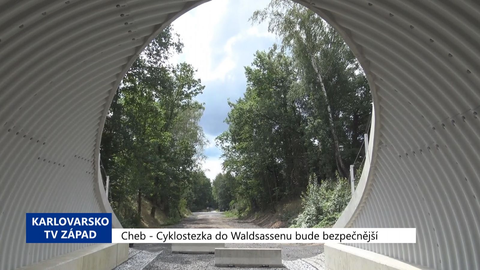 Cheb: Cyklostezka do Waldsassenu bude bezpečnější (TV Západ)