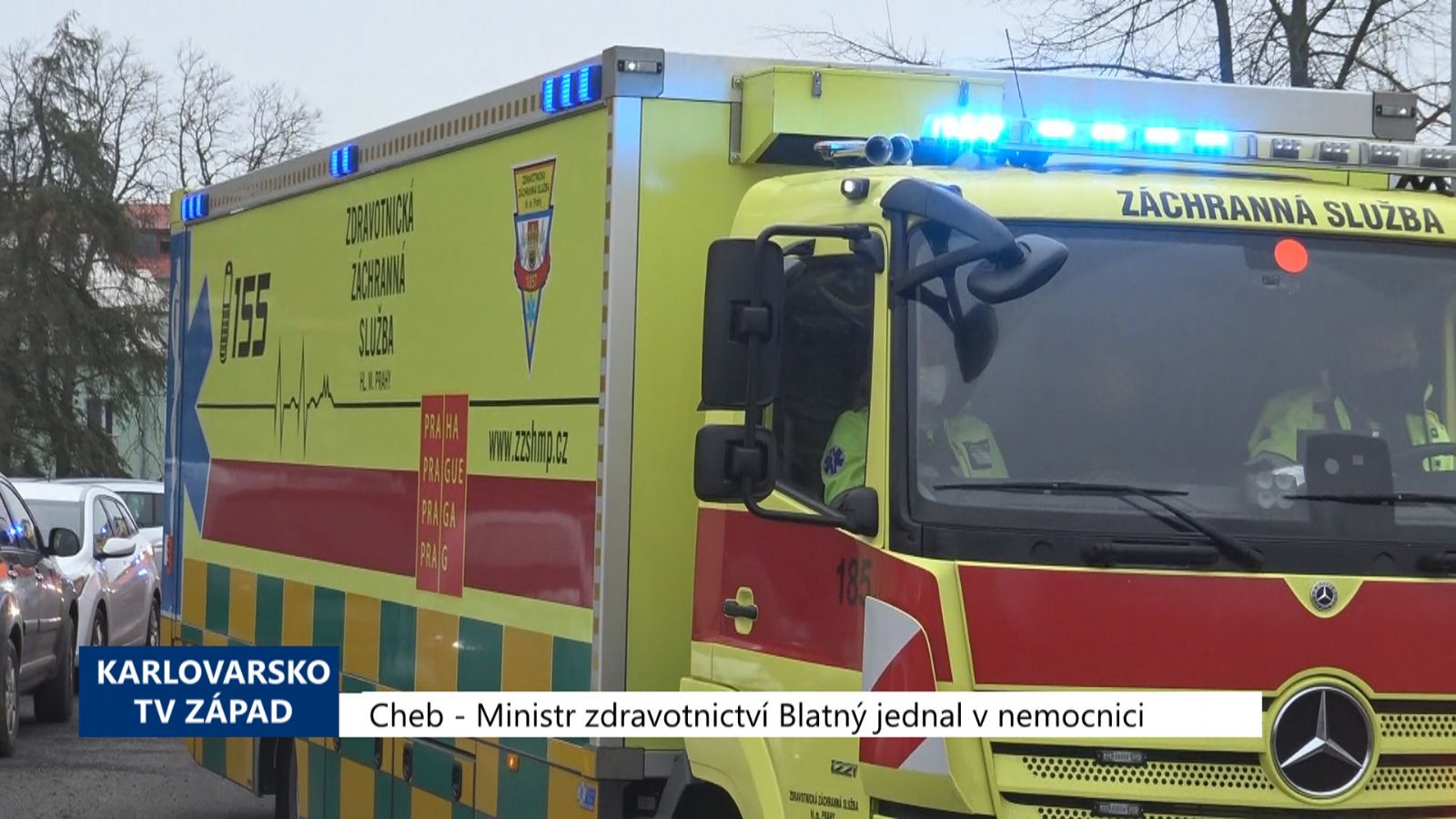 Cheb: Ministr zdravotnictví Blatný jednal v nemocnici (TV Západ)