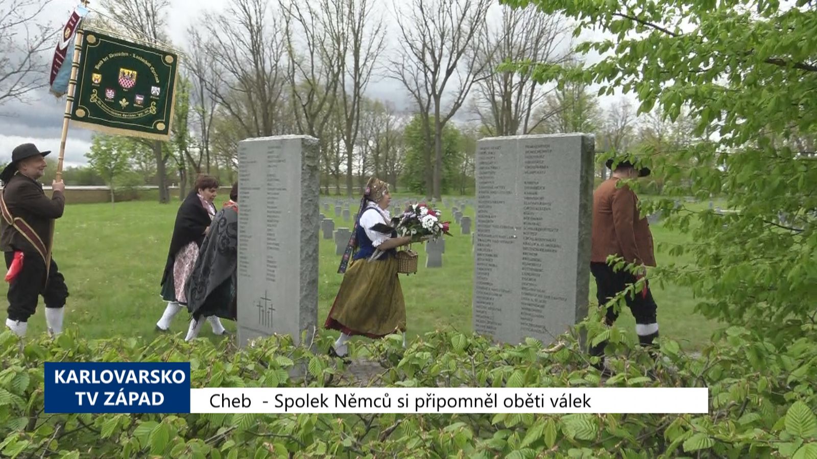 Cheb: Spolek Němců si připomněl oběti světové války (TV Západ)