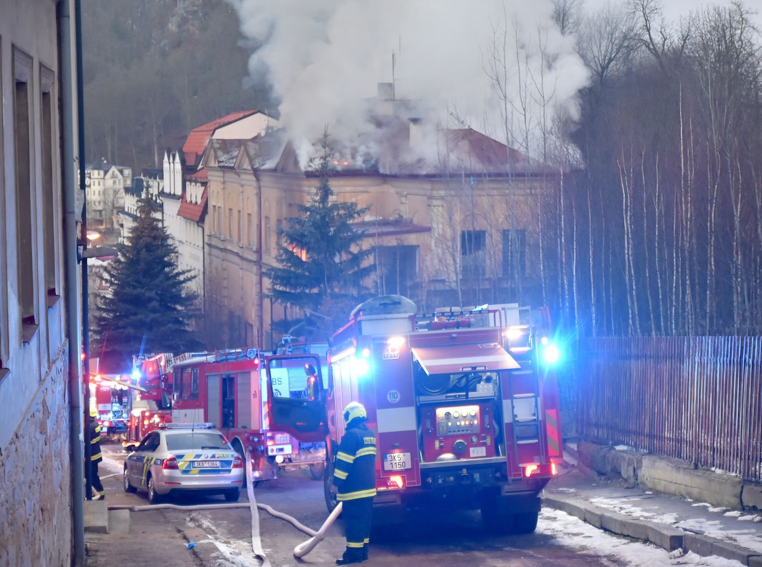 Karlovy Vary: Ve městě hořela bývalá sokolovna