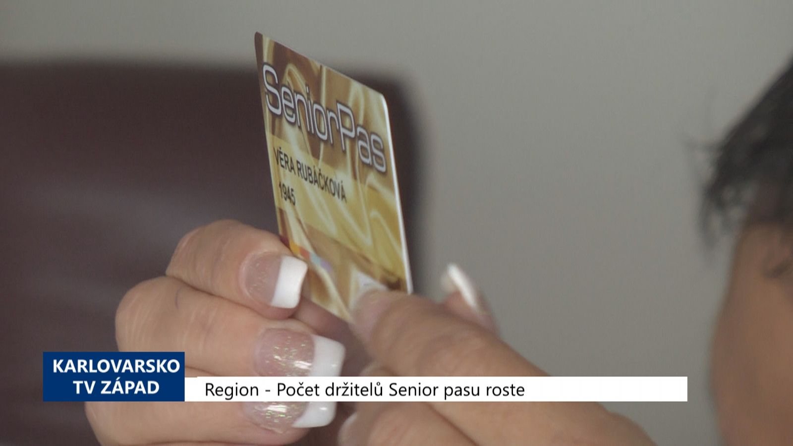 Region: Počet držitelů senior pasu roste (TV Západ)