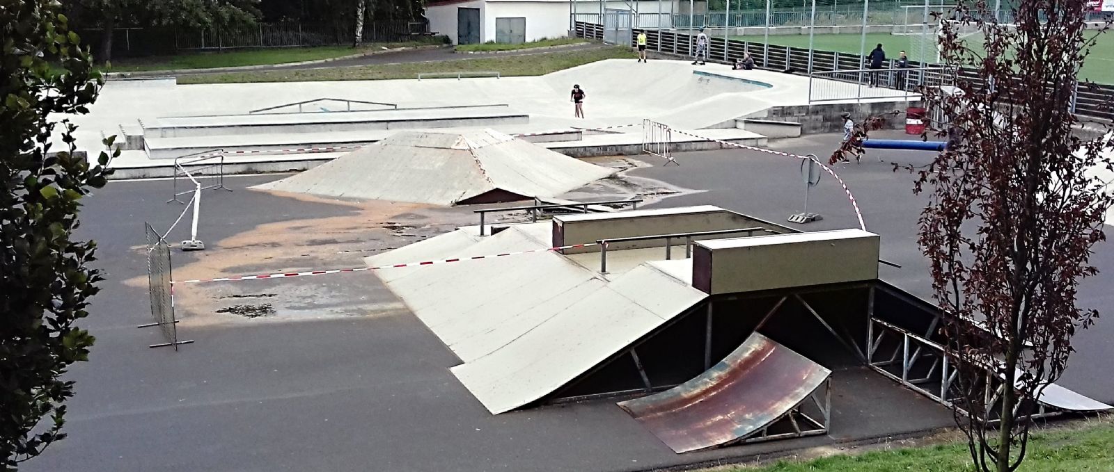 Sokolov: Část skateparku je kvůli vývěru vody uzavřená