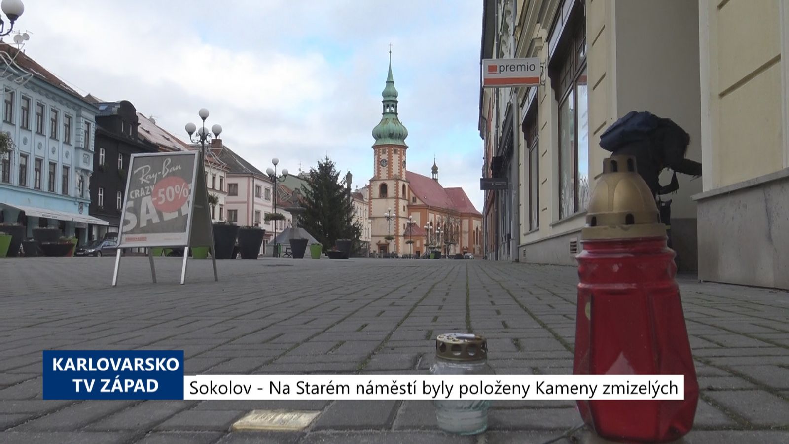 Sokolov: Na Starém náměstí byly položeny Kameny zmizelých (TV Západ)