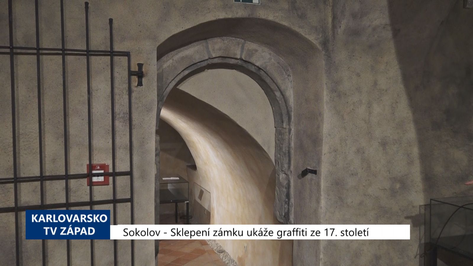 Sokolov: Sklepení zámku ukáže graffiti ze 17. století (TV Západ)