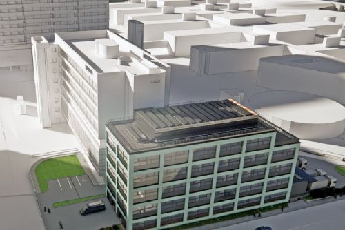Hrubá stavba Ústavní lékárny ve FN Brno je hotová. Otevření je plánováno na květen 2027