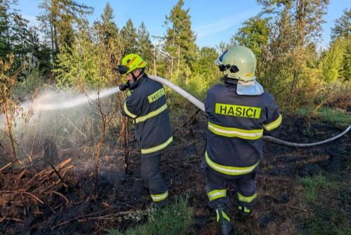 Dva lesní požáry na Šumpersku: Nasazeny drony a termokamery