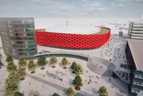 Nová Velkomoravská: Hala pro 7 500 lidí míří do další fáze