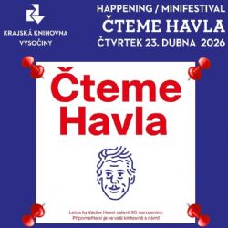 Čteme Havla přinese do Vysočiny programy k připomínce Světového dne knihy