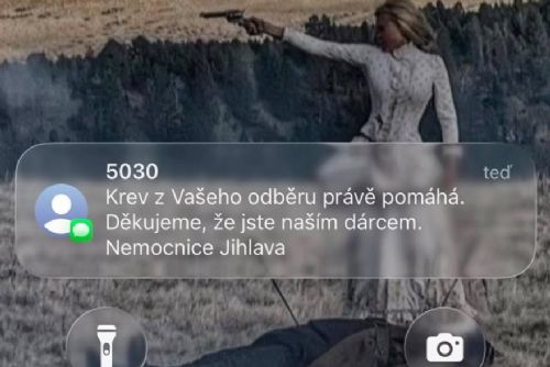 Jihlavská nemocnice posílá dárcům SMS, když jejich krev pomáhá pacientům